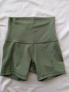 2025 Lululemon Align High Rise 4" Shorts Green Size 0